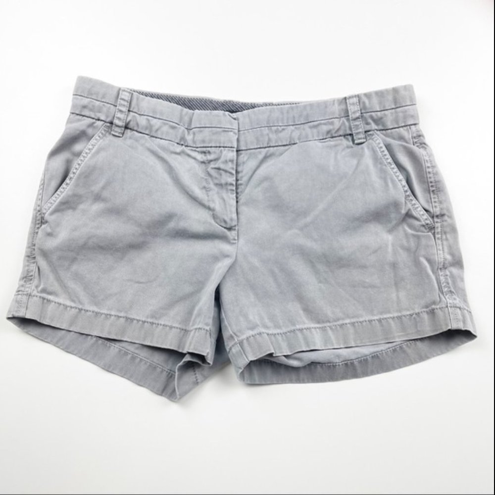 J. Crew Gray Broken-in Chino Shorts Women’s Size 6